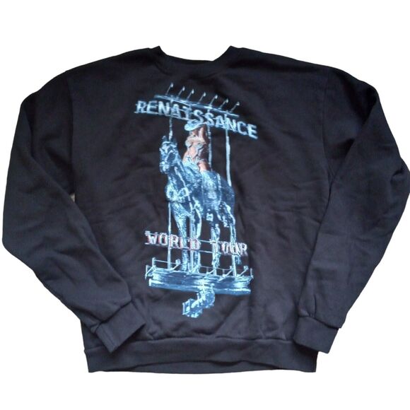 Beyonce Renaissance World Tour Official Merch Sweater Size M Black Pullover New - Picture 1 of 5